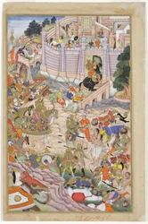 Les troupes de Babur prennent la forteresse de Kaboul, c.1590-1600